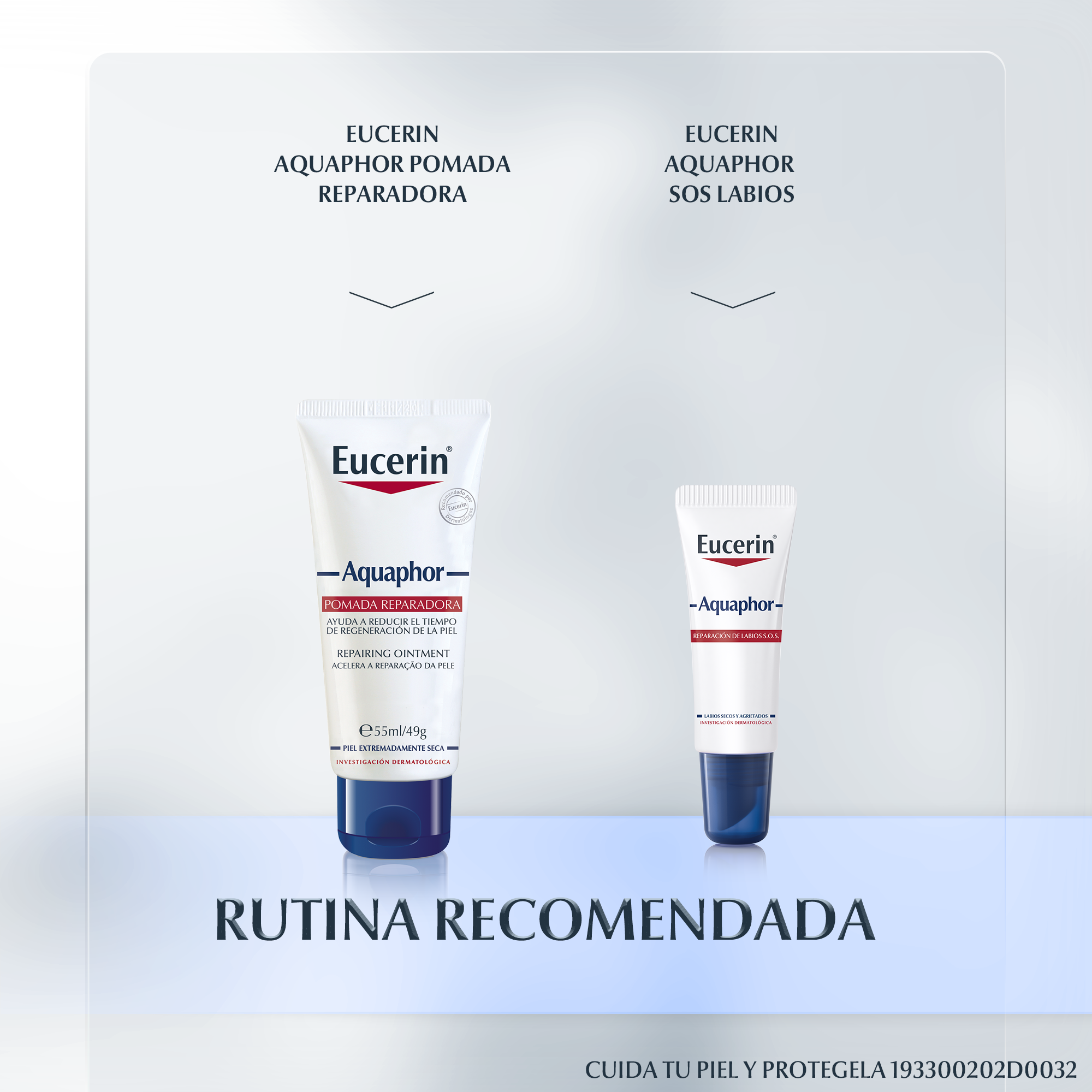Pomada en Spray Corporal / para piel seca e irritada / Eucerin Aquaphor